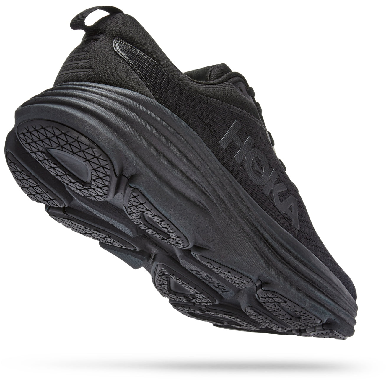 Black Hoka Bondi 8 Running Shoes For Men