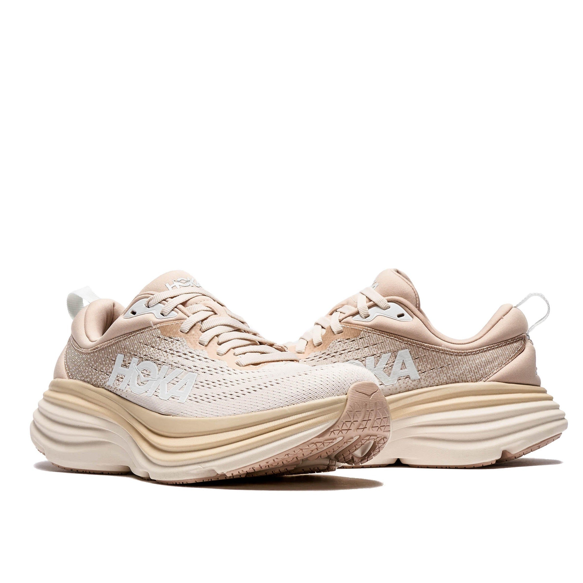 Shifting Sand / Eggnog Hoka Bondi 8 Running Shoes For Women