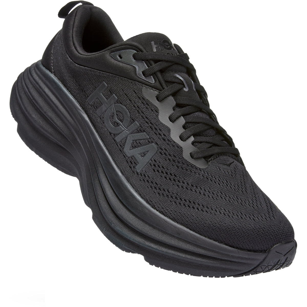 Black Hoka Bondi 8 Running Shoes For Men