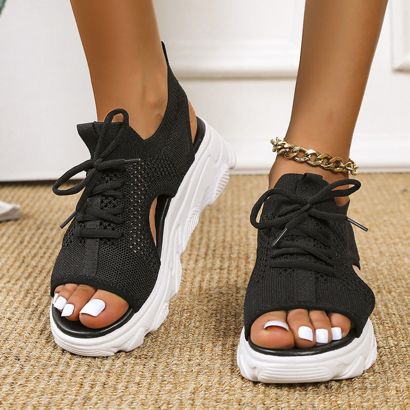 Open Toe Platform Sandals For Women
