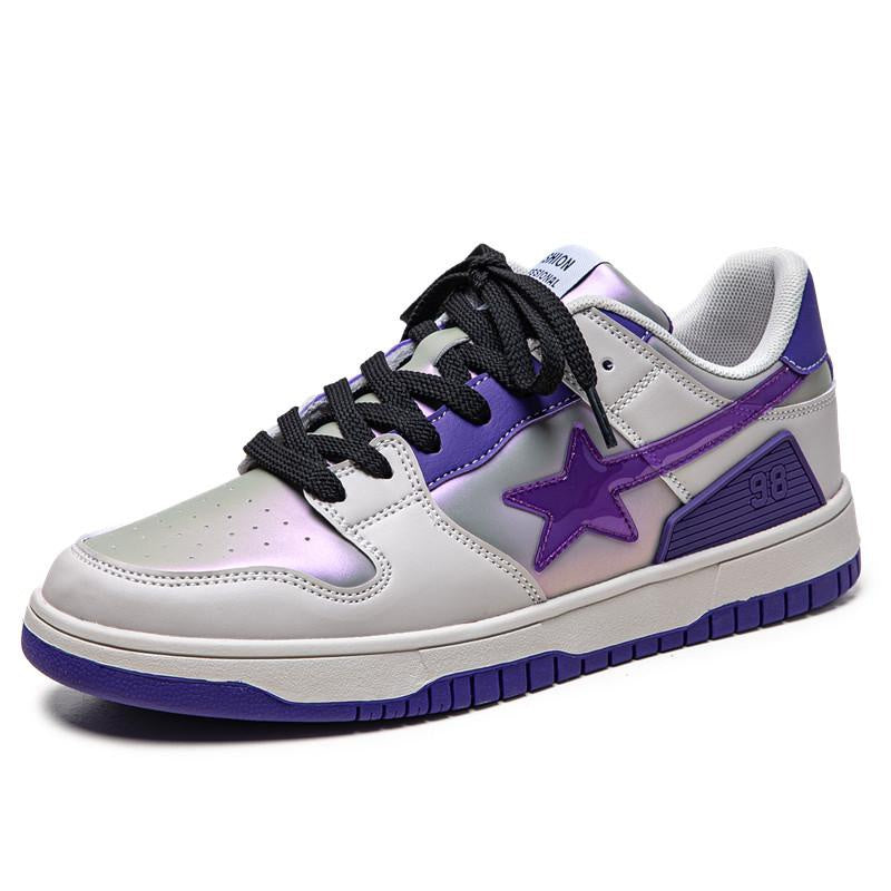 Colorful New Star Flat Sneakers For Women