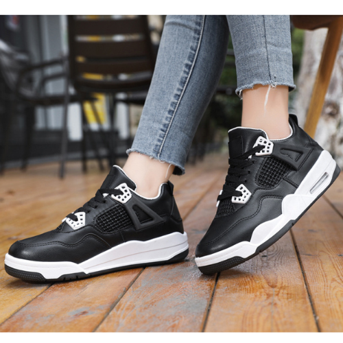Leather Air Cushion Platform Shoes For Women