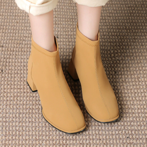 Back Zipper Ankle Boots For Women