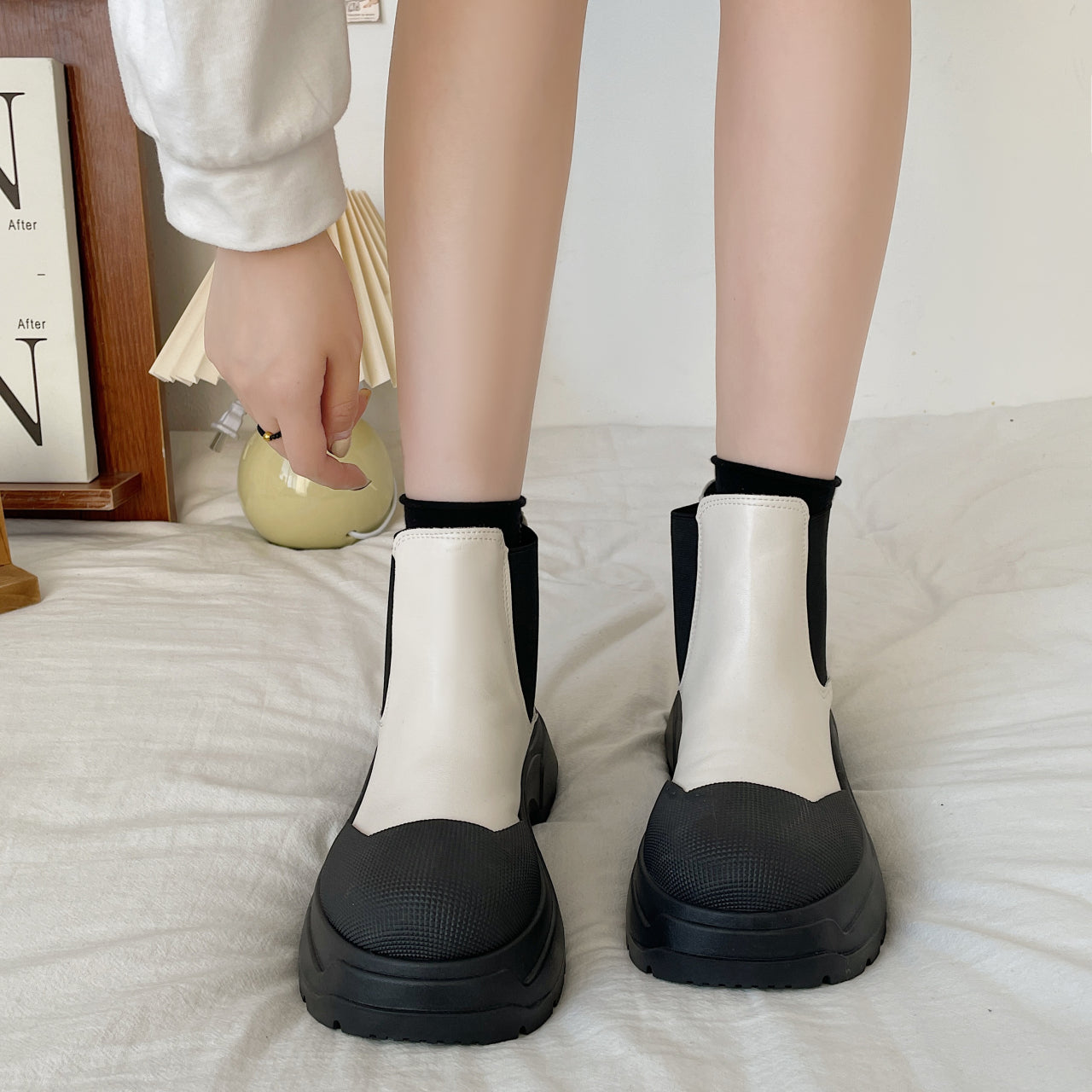 Women Platform Chelsea Ankle Boots